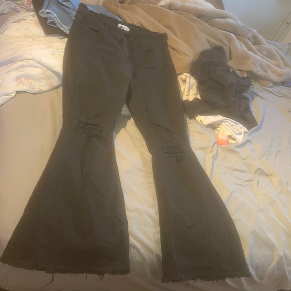 Black bell bottoms